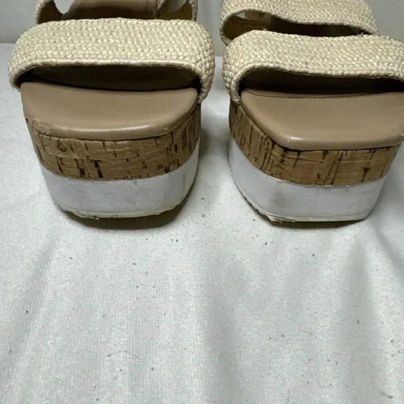 Shu Shop Mandy Sandal for Women Size 7.5 Beige Tan Platform - Picture 4 of 7